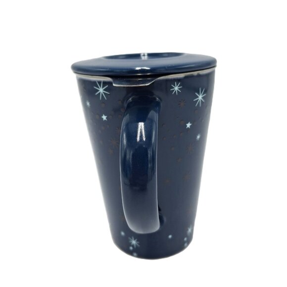 Davids Tea Perfect Mug Lid Infuser 12 oz Starry Sky Color Changing Retired Cup - Picture 2 of 10